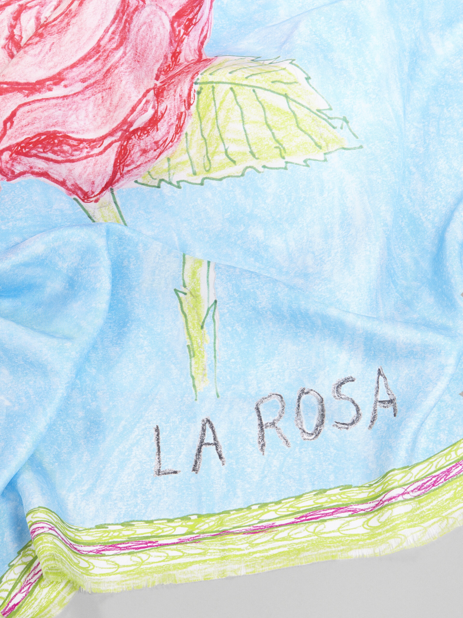 LA ROSA PRINT SILK SCARF - 2