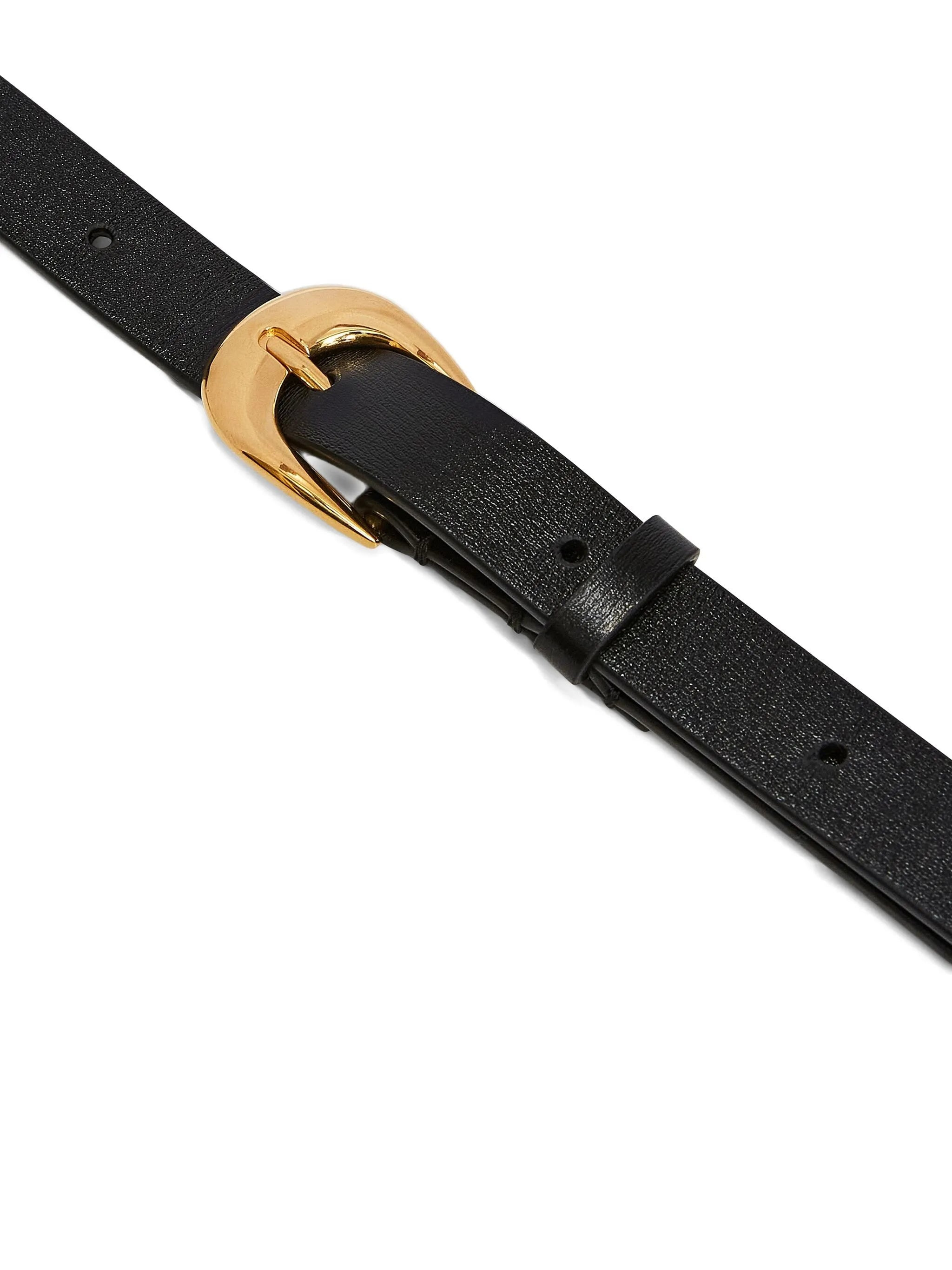 buckle leather belt - 2