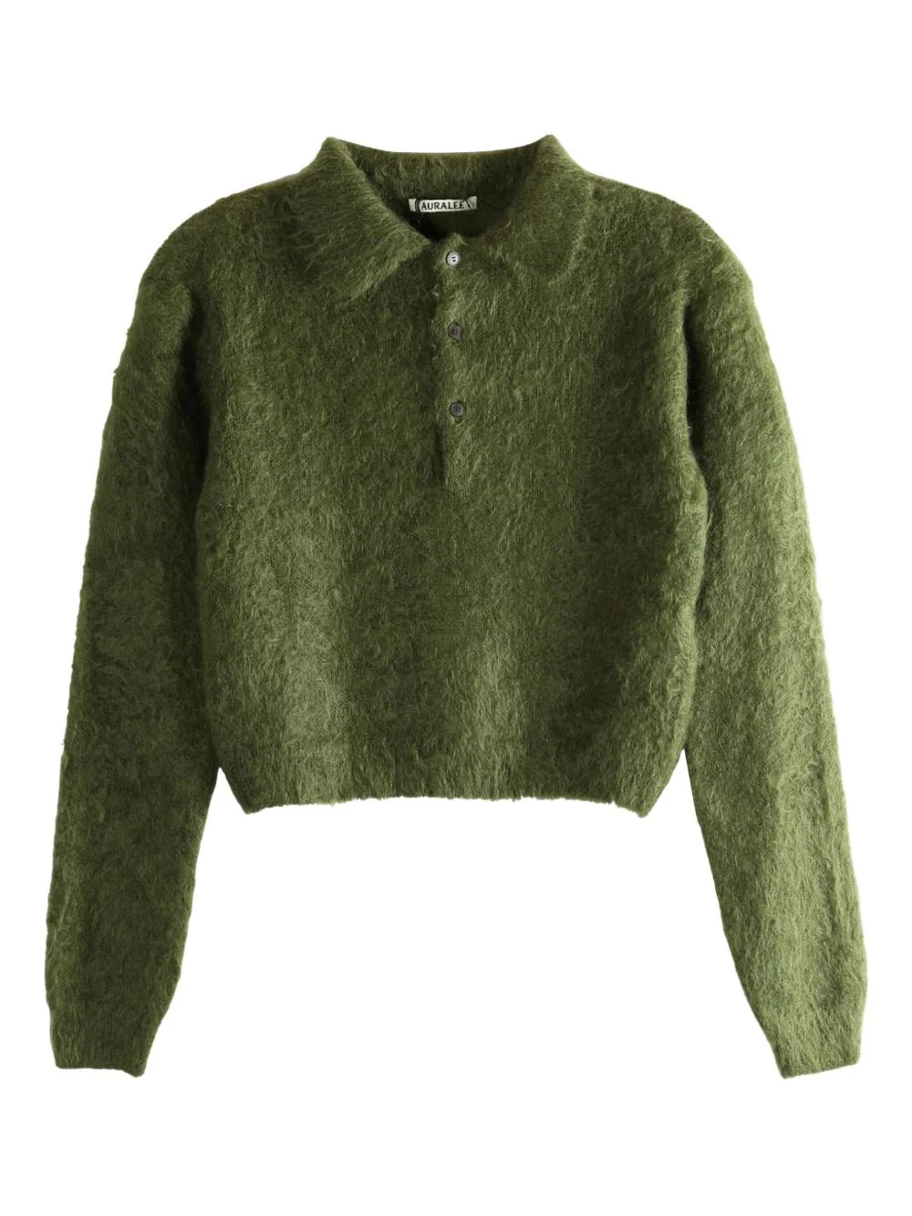 textured-knit polo sweater - 1
