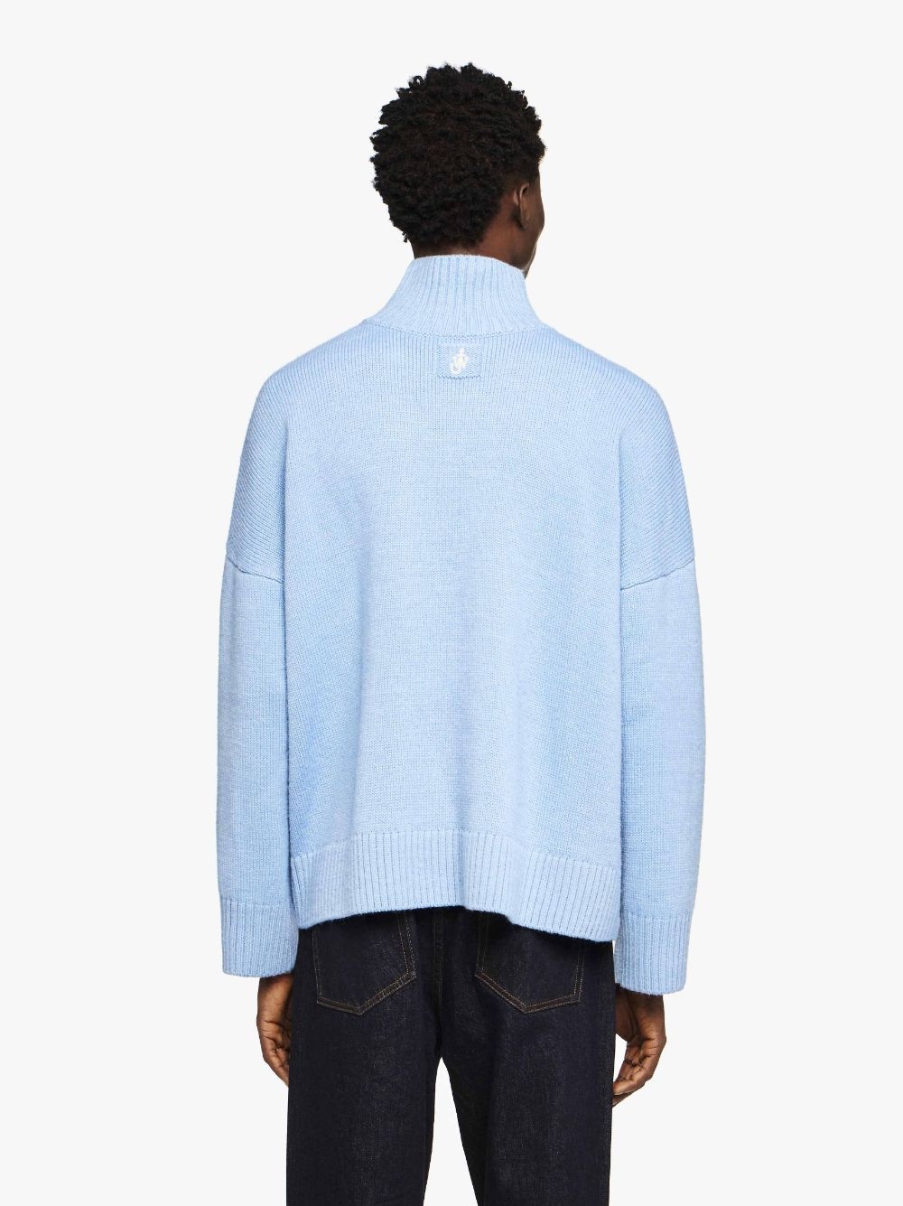 DUAL TONE - PATCH POCKET TURTLENECK SWEATER - 3