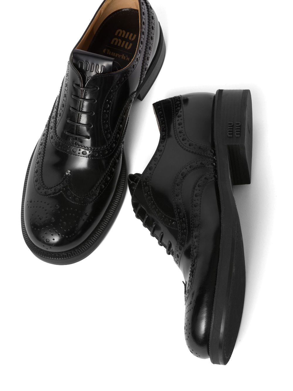 x Church's leather brogue shoes - 3