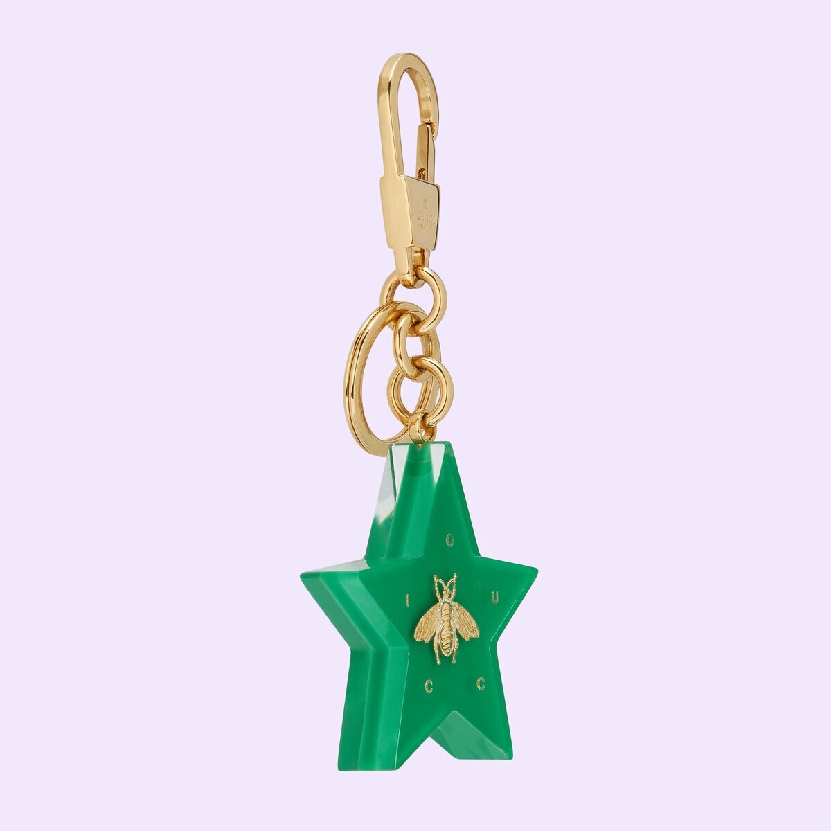 Gucci bee star-shaped keychain - 3