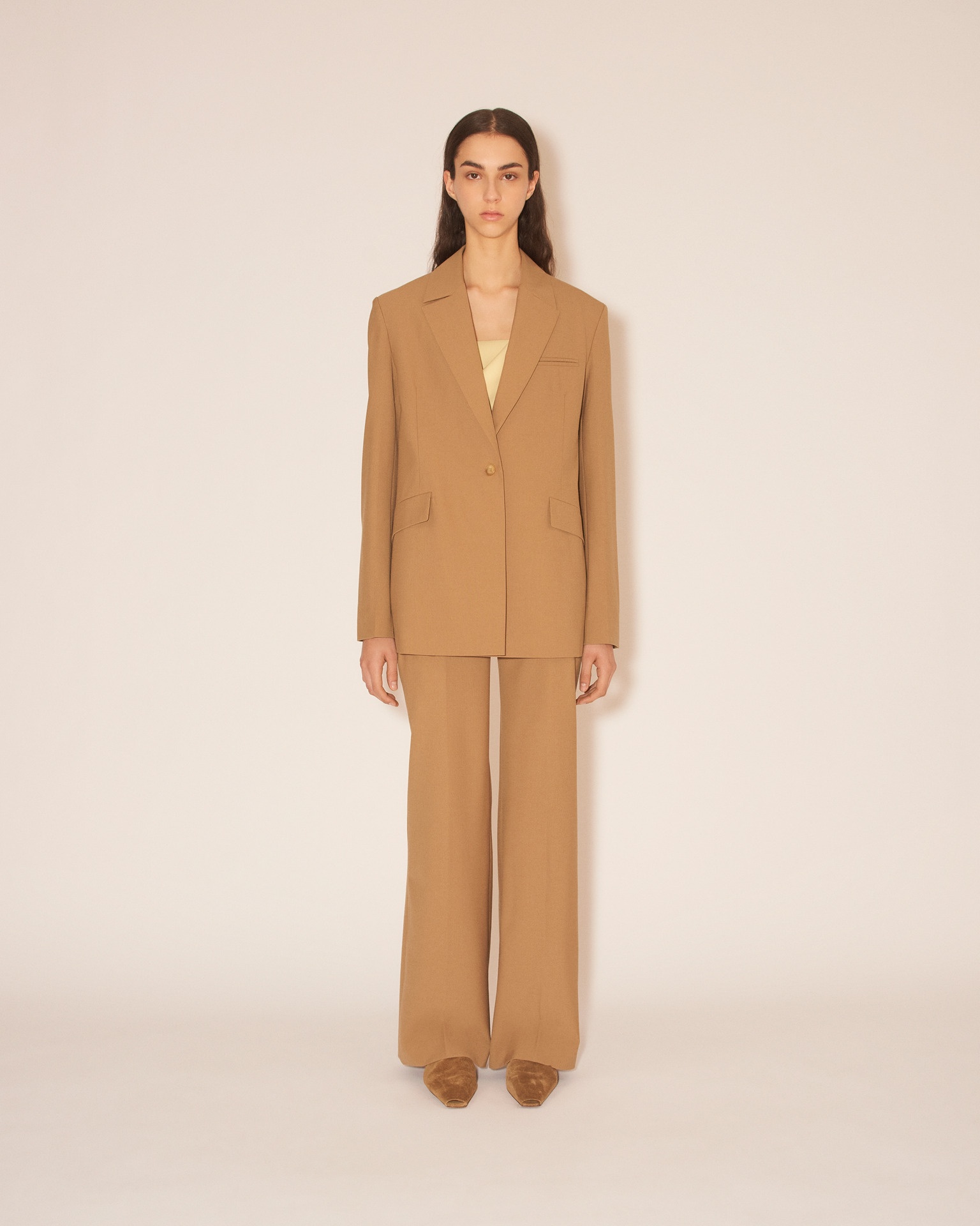 GIEDRE - Slightly summer suiting blazer - Camel - 2