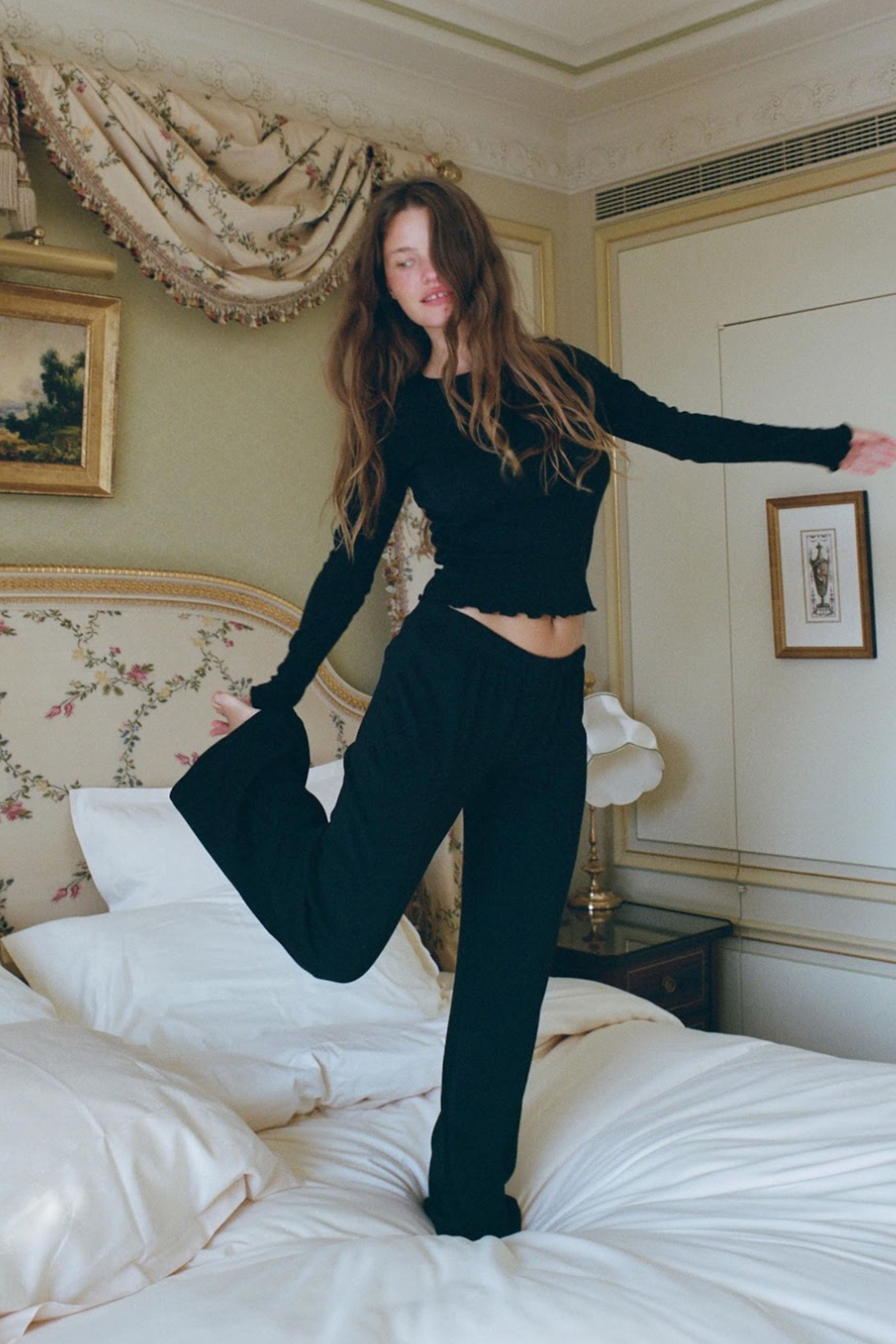 The Pant: Cotton Jersey Black - 3