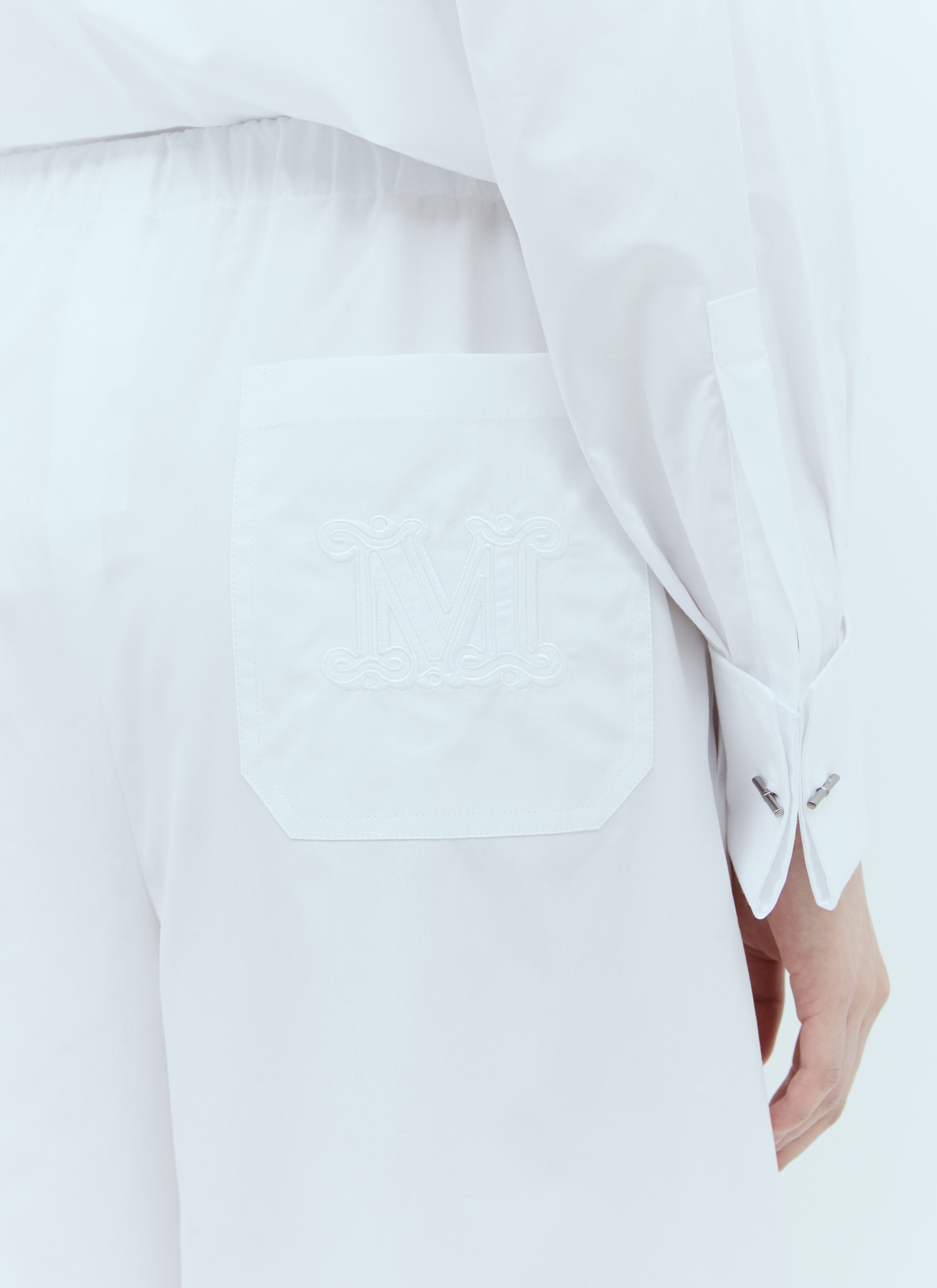 Wide Poplin Pants - 4
