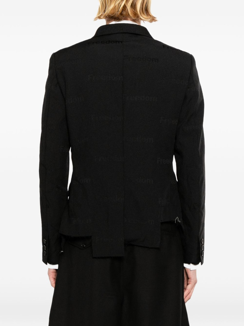 asymmetric-hem blazer 4