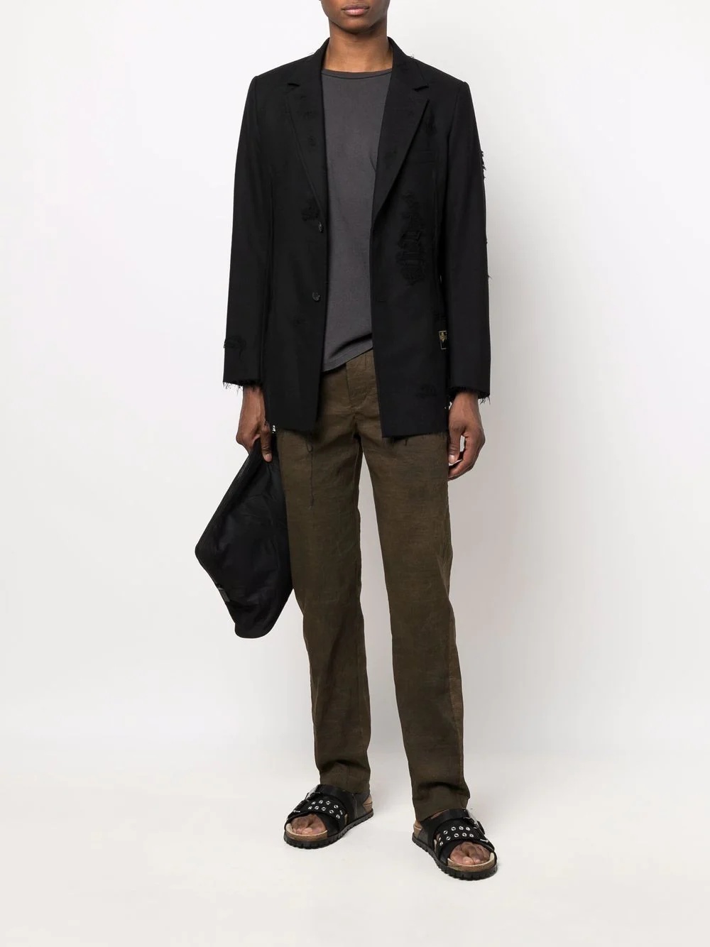 straight-leg chino trousers - 2