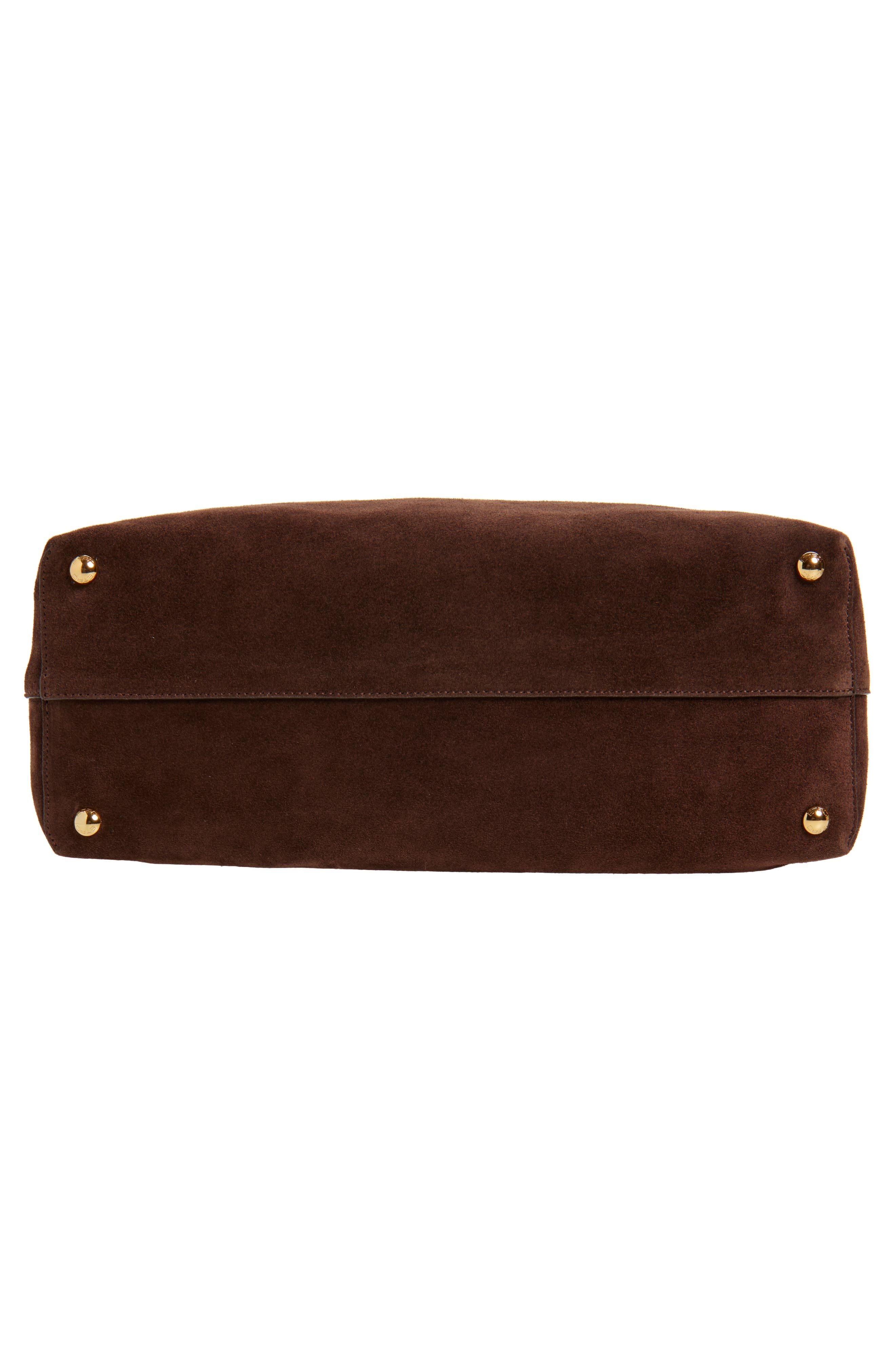 Etro Medium Libra Suede Shopping Tote in M0406 Dark Brown at Nordstrom - 7