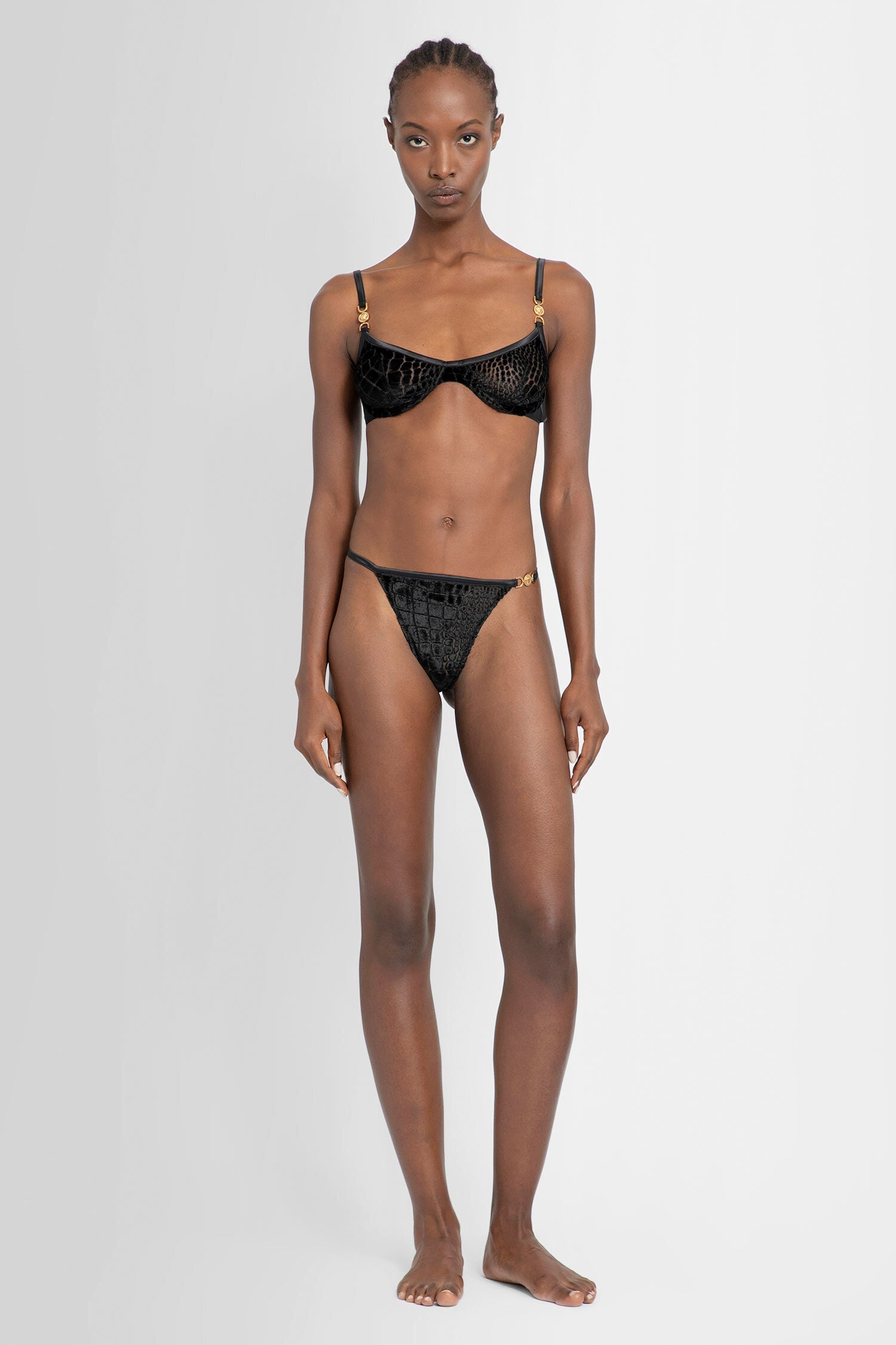 VERSACE WOMAN BLACK LINGERIE - 4