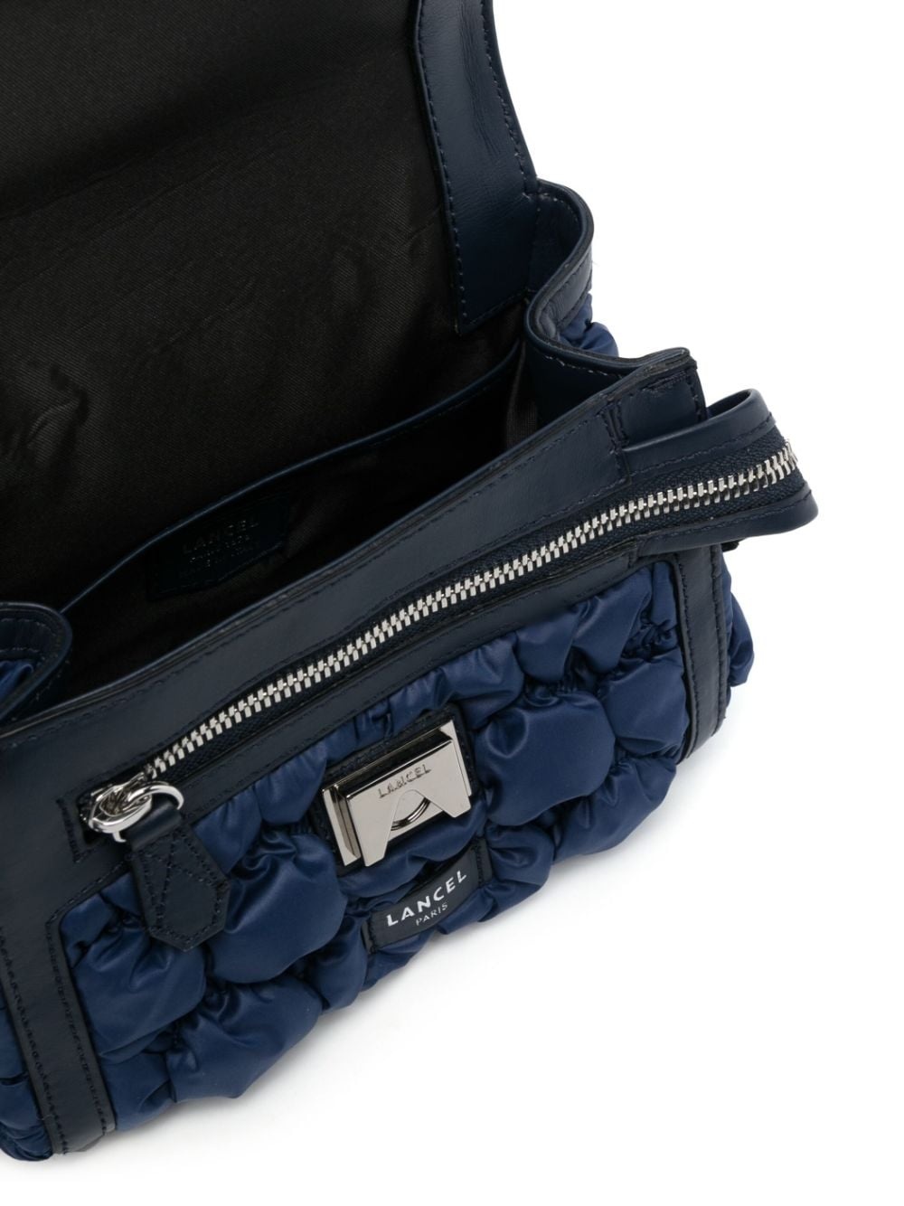 bubble-pattern leather bag - 5