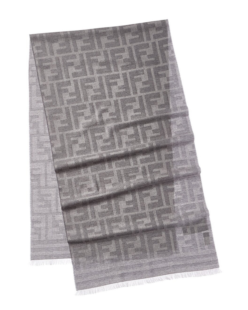 FENDI FENDI FF Logo Wool Scarf outlook