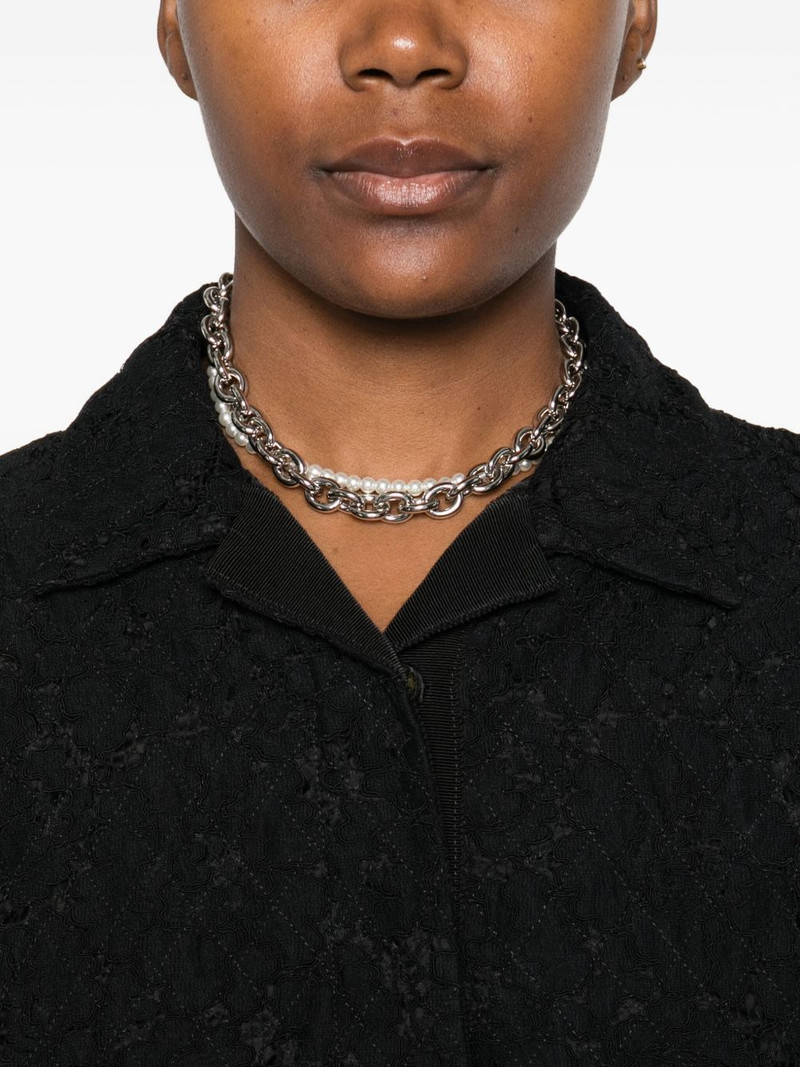 lace-embellishment polo top 5