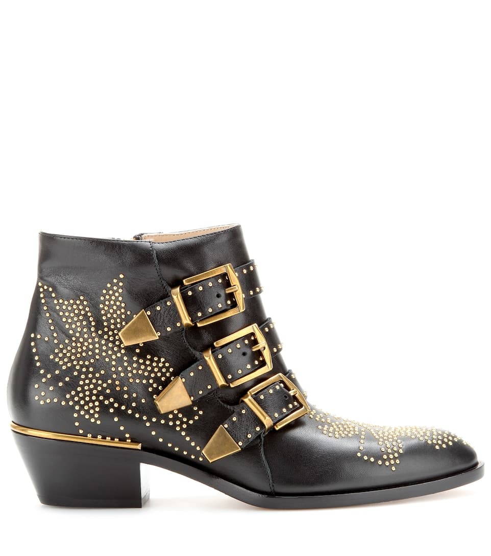 Susanna studded leather ankle boots - 4