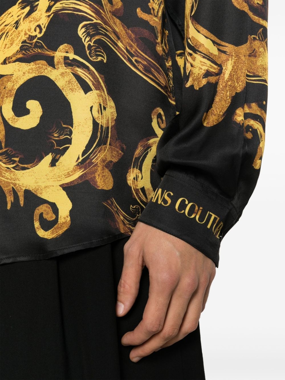 abstract-print long-sleeve shirt - 5