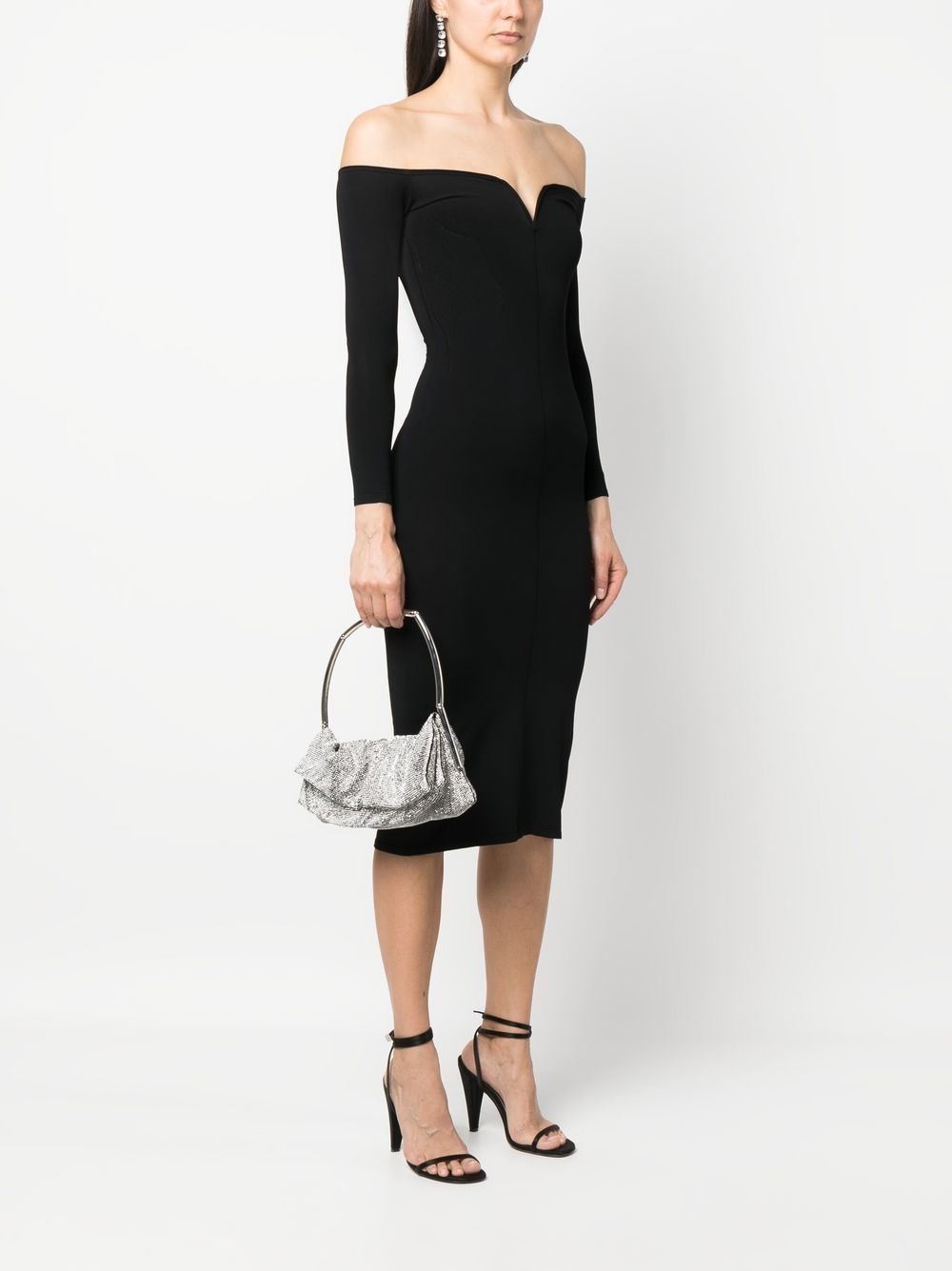 crystal-embellished shoulder bag - 2