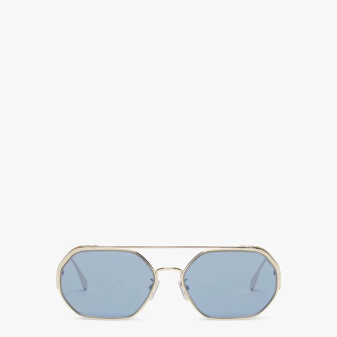 Sunglasses with blue-mirrored lenses - 1