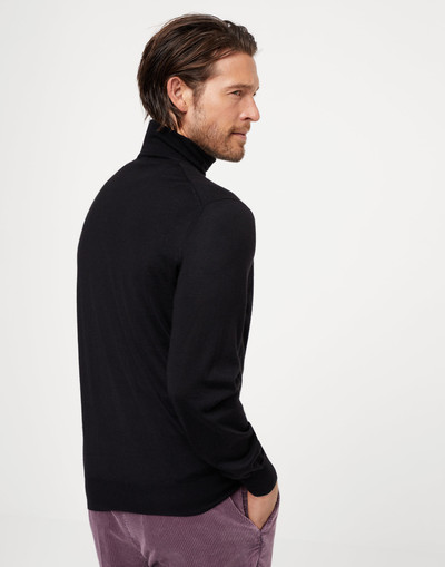 Brunello Cucinelli Cashmere and silk lightweight turtleneck sweater outlook