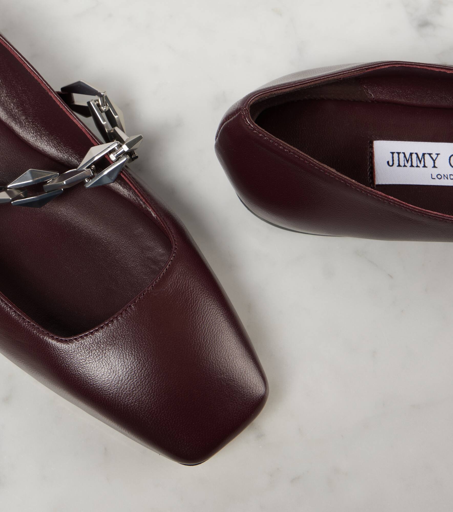 Diamond Tilda leather ballet flats - 5