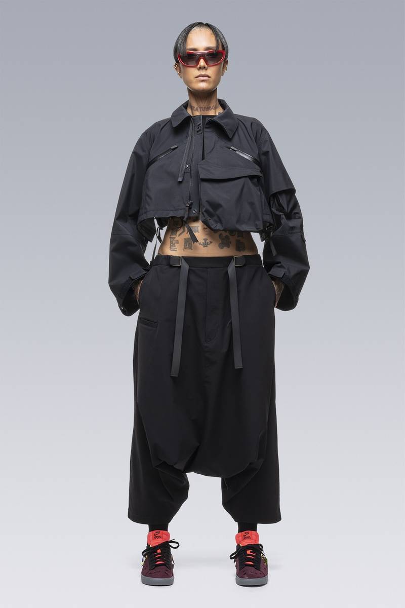 SAC-J6011 sacai / ACRONYM Crop Jacket Black 14