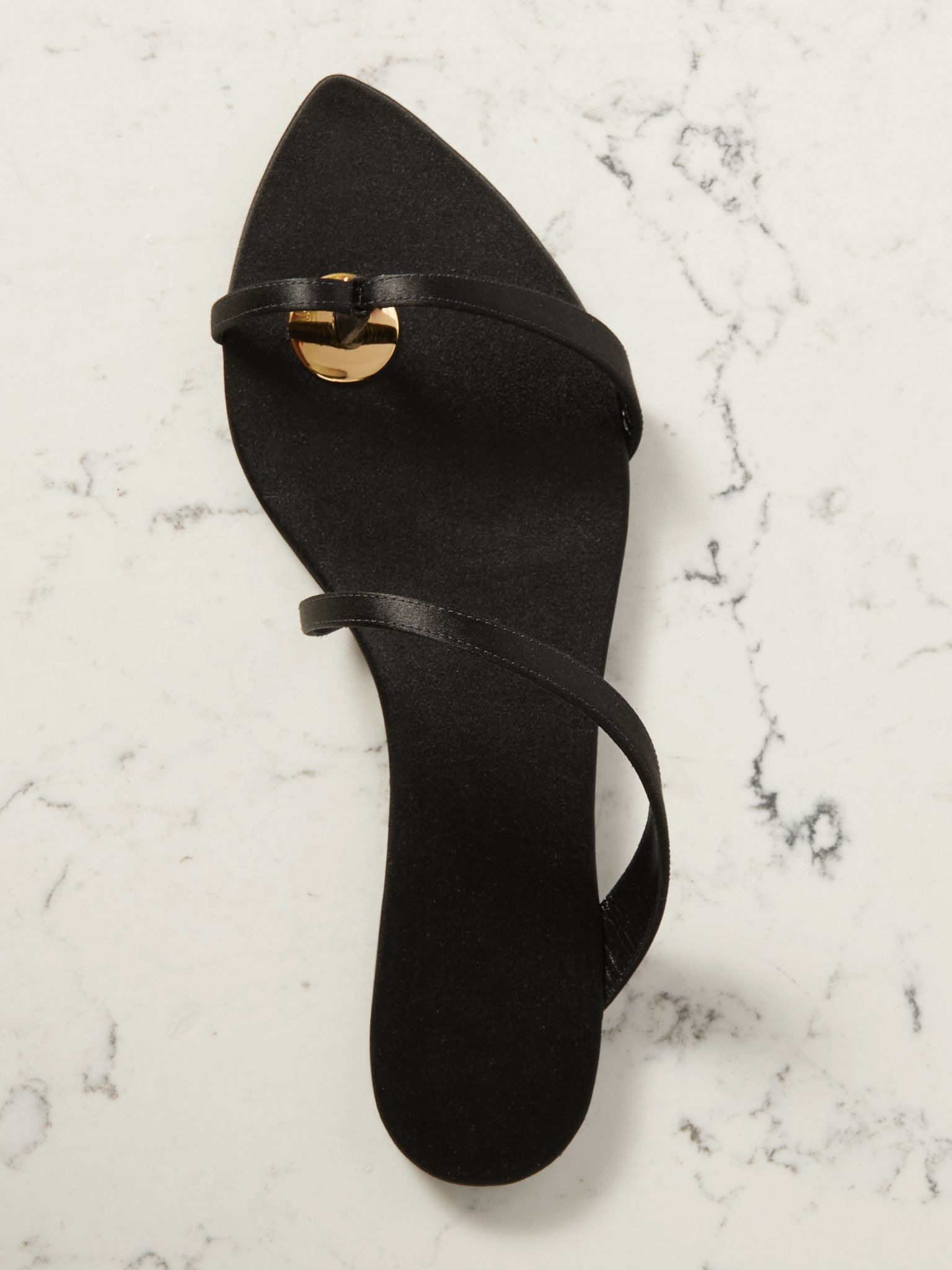 Tanger satin sandals Black - 5