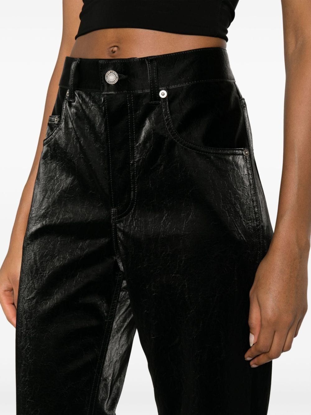 high-rise wide-leg jeans - 5
