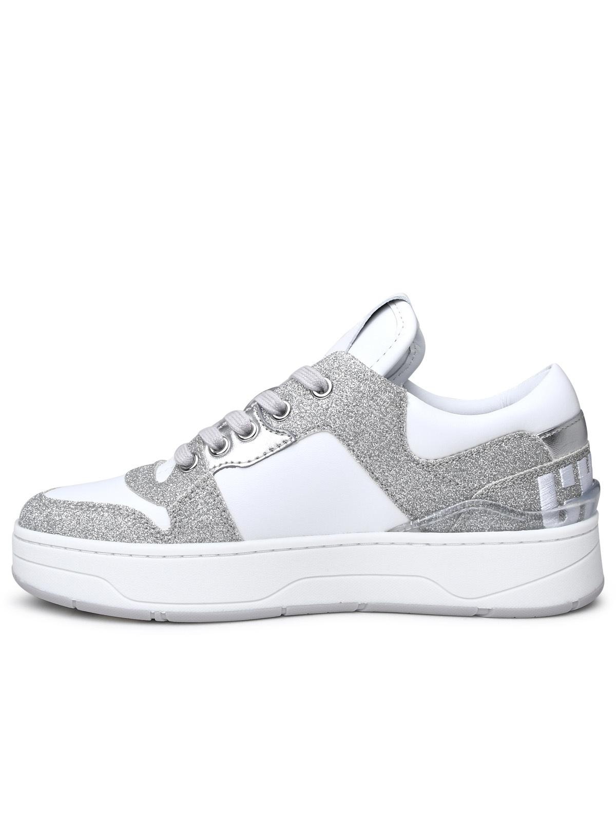 Jimmy Choo Cashmere White Lear Sneakers - 3