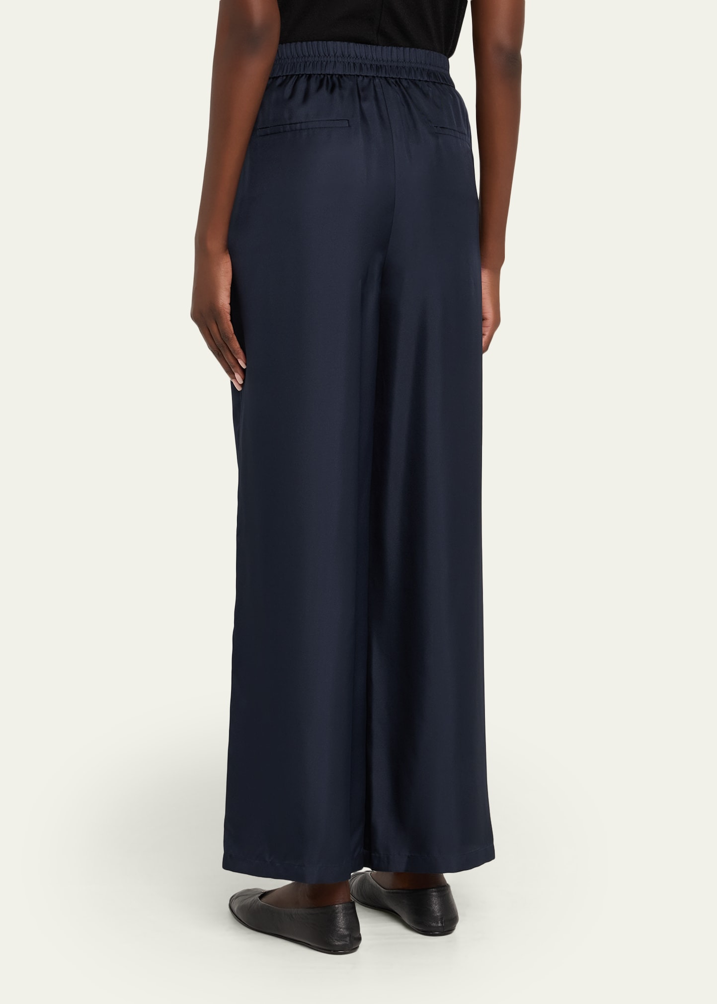 Pull-On Silk Track Pants - 3