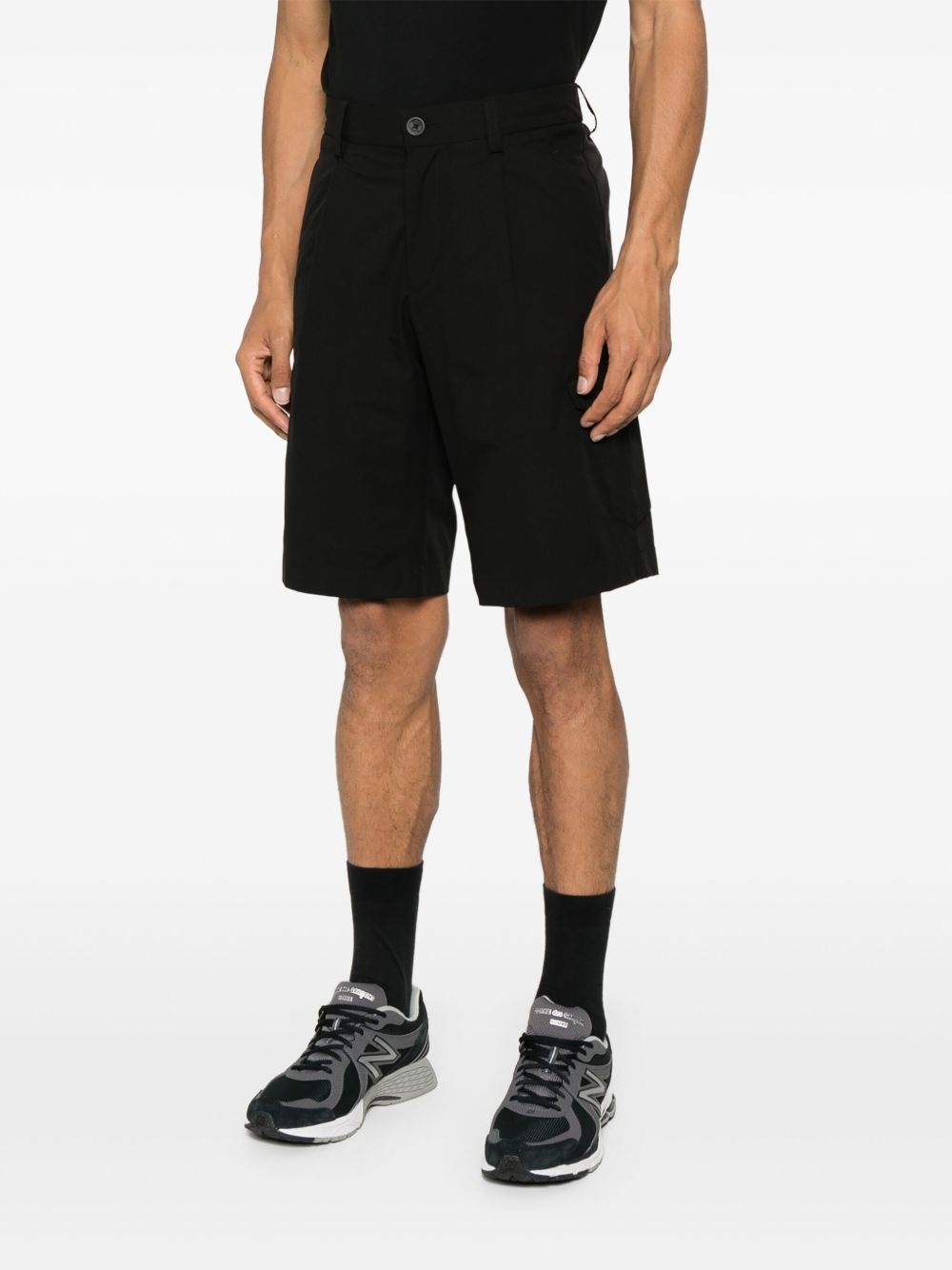 pleat-detailing shorts - 3
