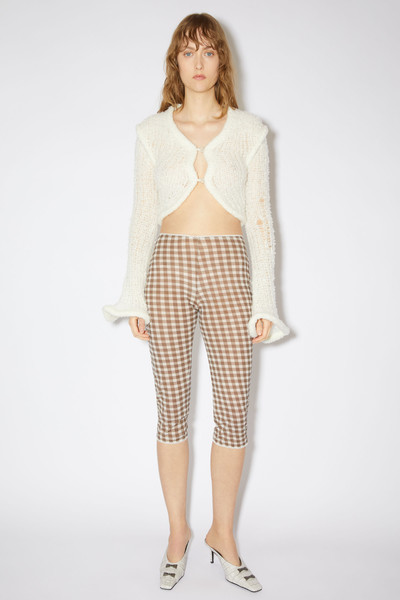 Acne Studios Gingham tights - Cinnamon Brown outlook