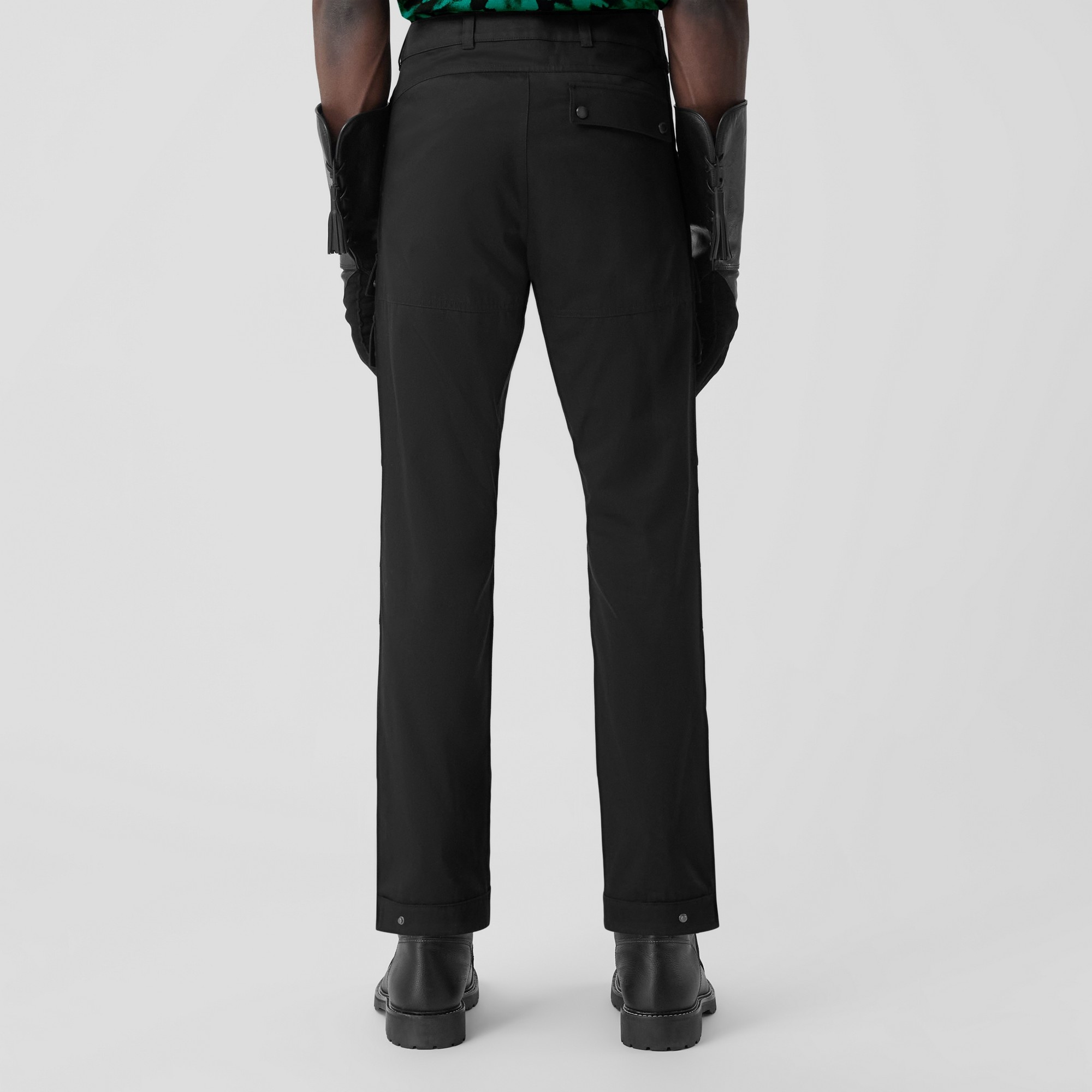 Embroidered Logo Cotton Cargo Trousers - 3