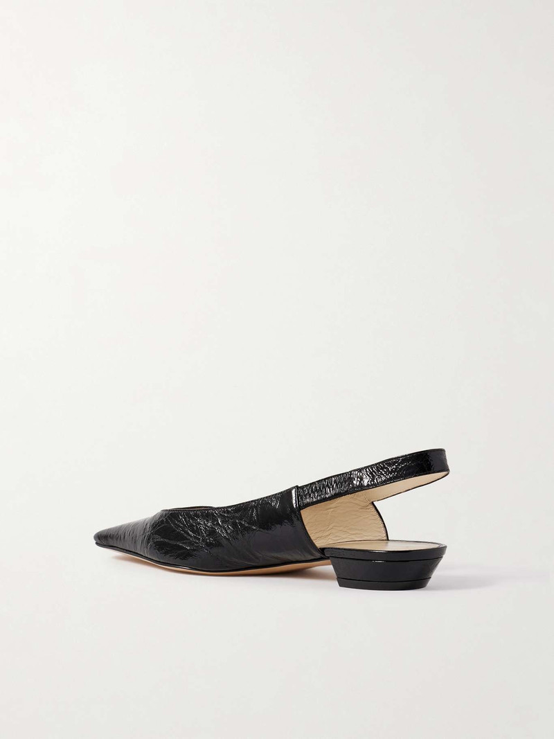 Colin crinkled-leather slingback pumps 3