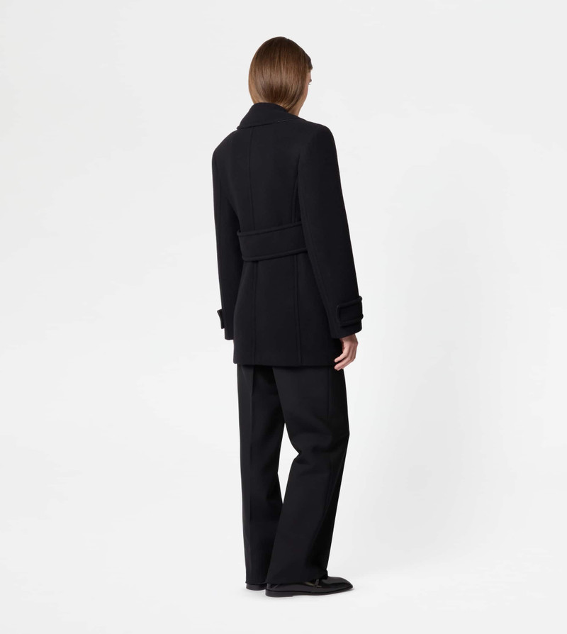 PEACOAT IN WOOL - BLACK 3