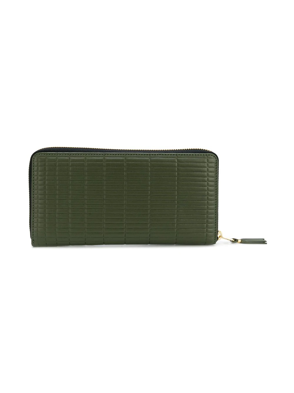 embossed zip around wallet - 2