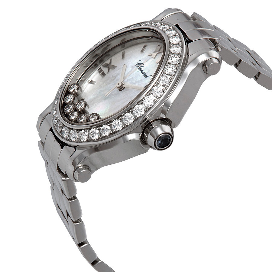 Chopard Happy Sport Diamond Mother of Pearl Dial Ladies Watch 278546-3004 - 2
