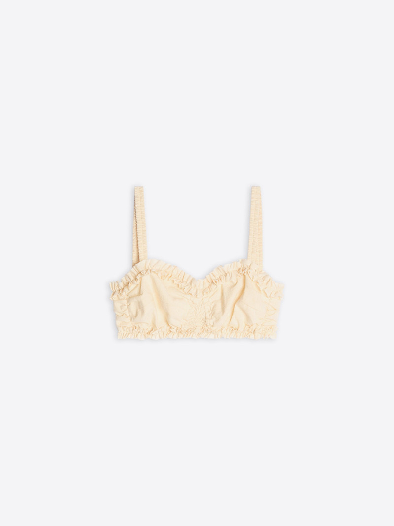 RUFFLED COTTON BRA TOP 1