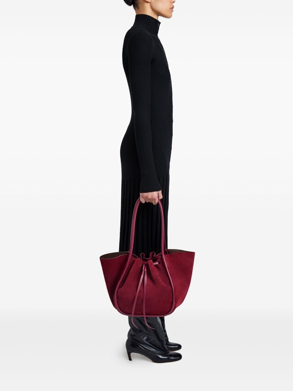 large Ruched tote bag - 3