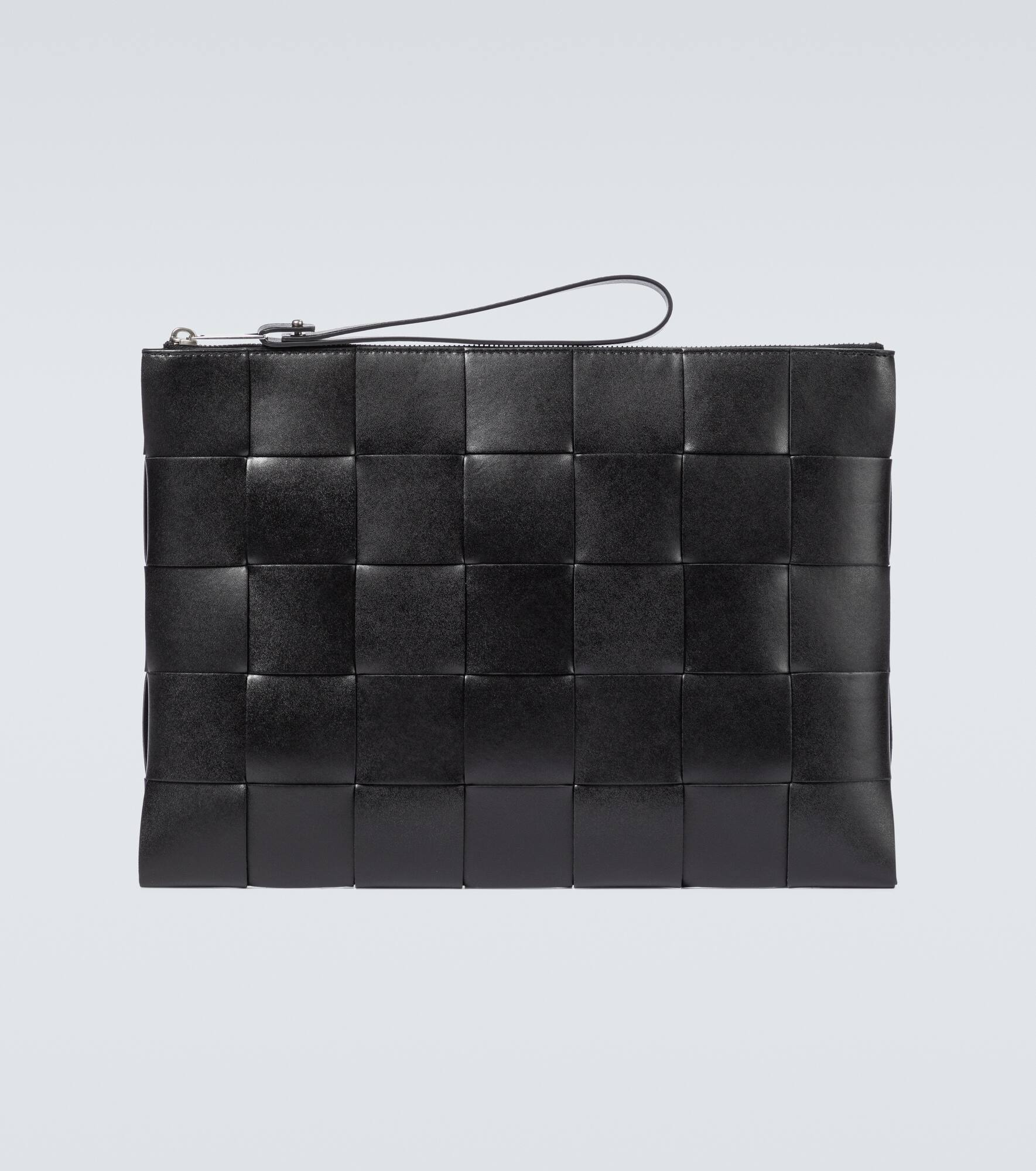Intreccio leather pouch - 1
