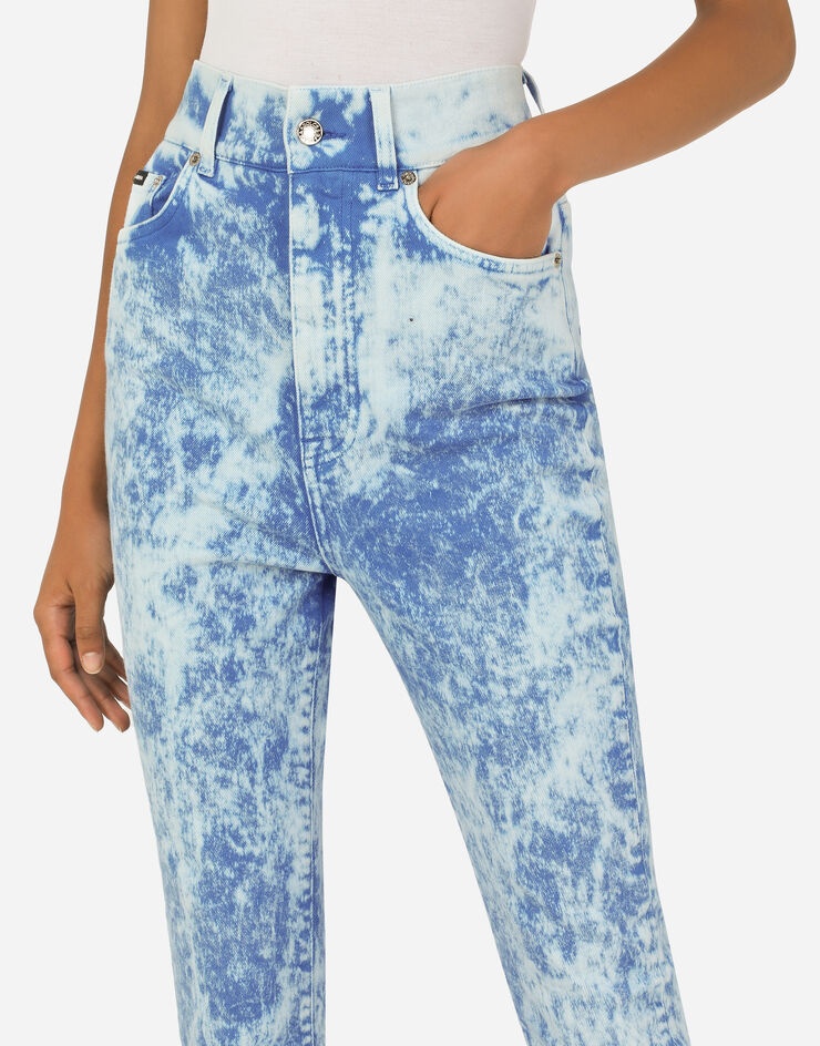 Marbled denim Grace jeans - 4