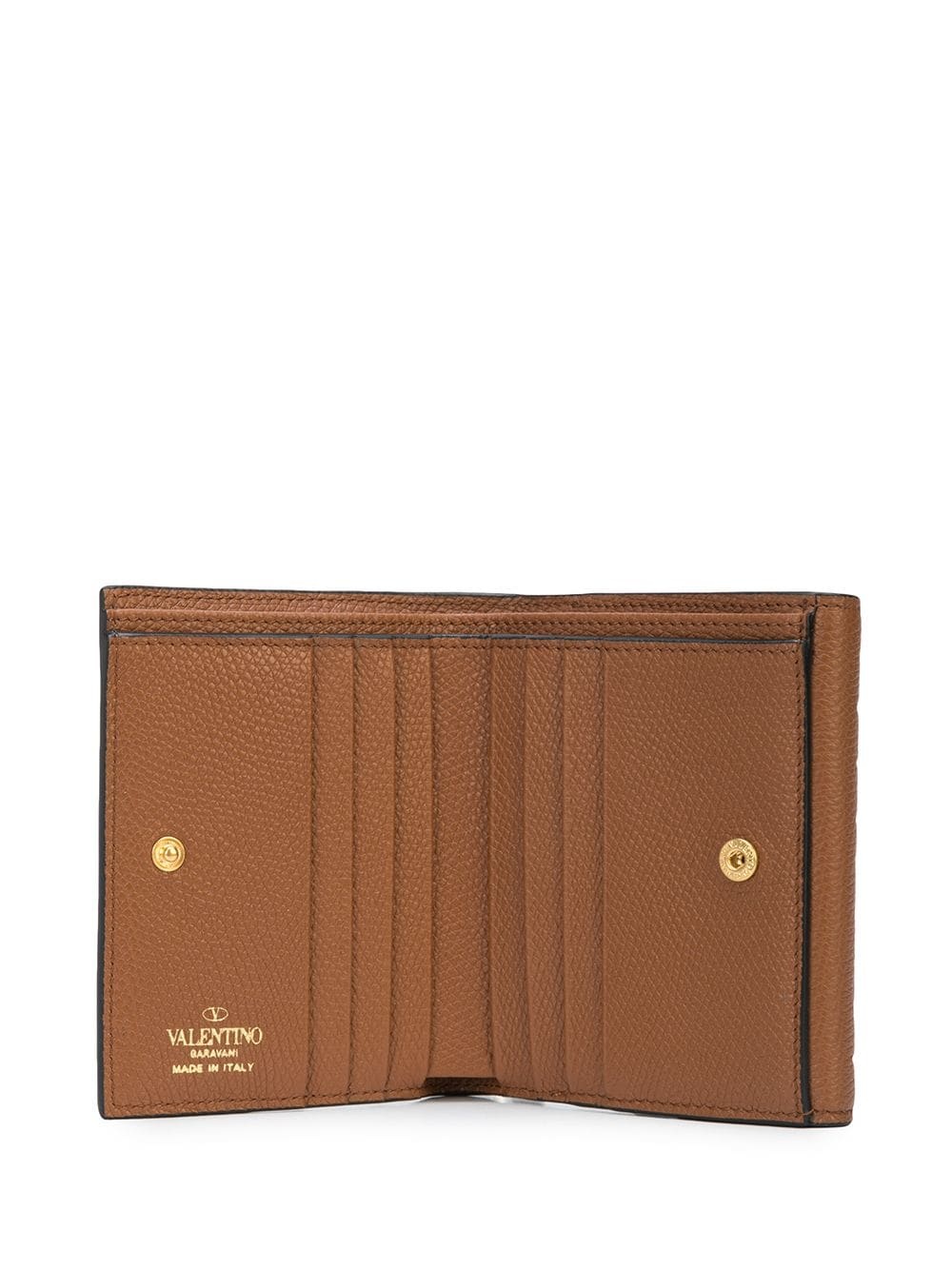 calf leather VLOGO detail wallet - 3