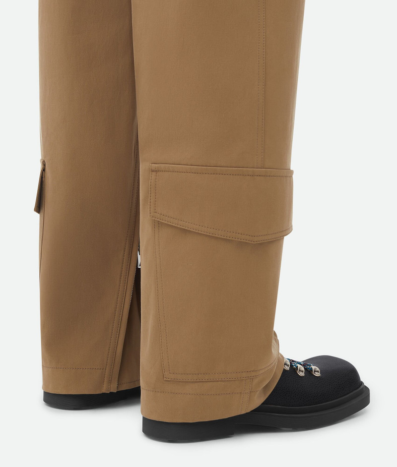 Cotton Gabardine Cargo Trousers 4
