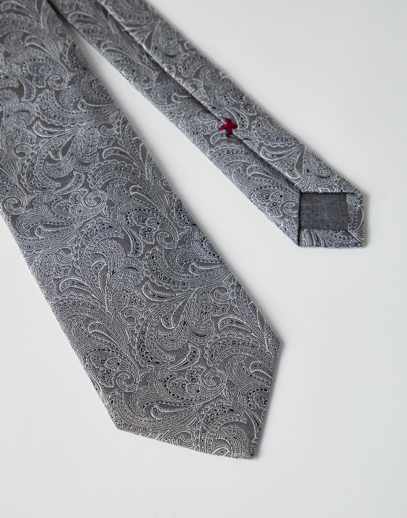 Brunello Cucinelli Paisley silk tie outlook