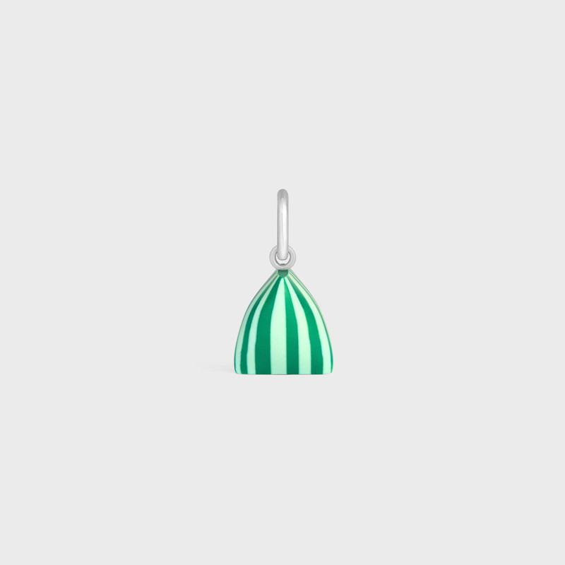 Celine Charms Berlingot in Resin and Brass with Rhodium Finish 1
