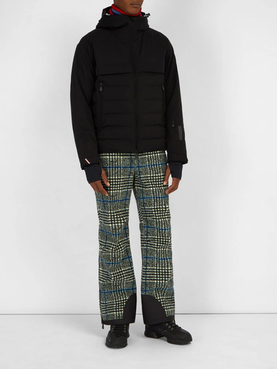 Moncler Grenoble Check cotton-blend ski trousers outlook