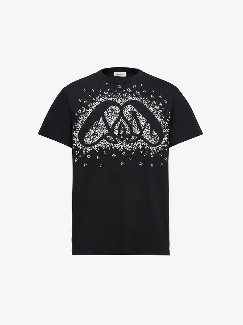 Men's Exploded Charm T-shirt in Black/white 1