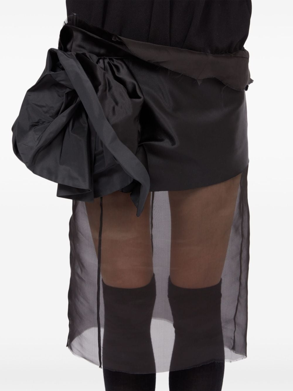flower-detail tulle midi dress - 7