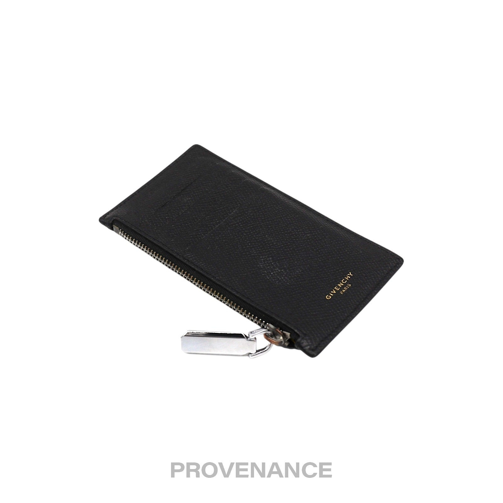 Givenchy Vertical Card Holder Wallet - Black Yellow - 3