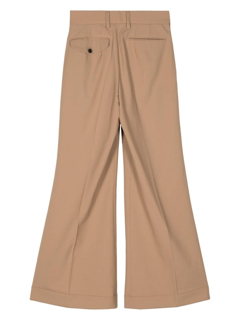 high-waist flared trousers - 2