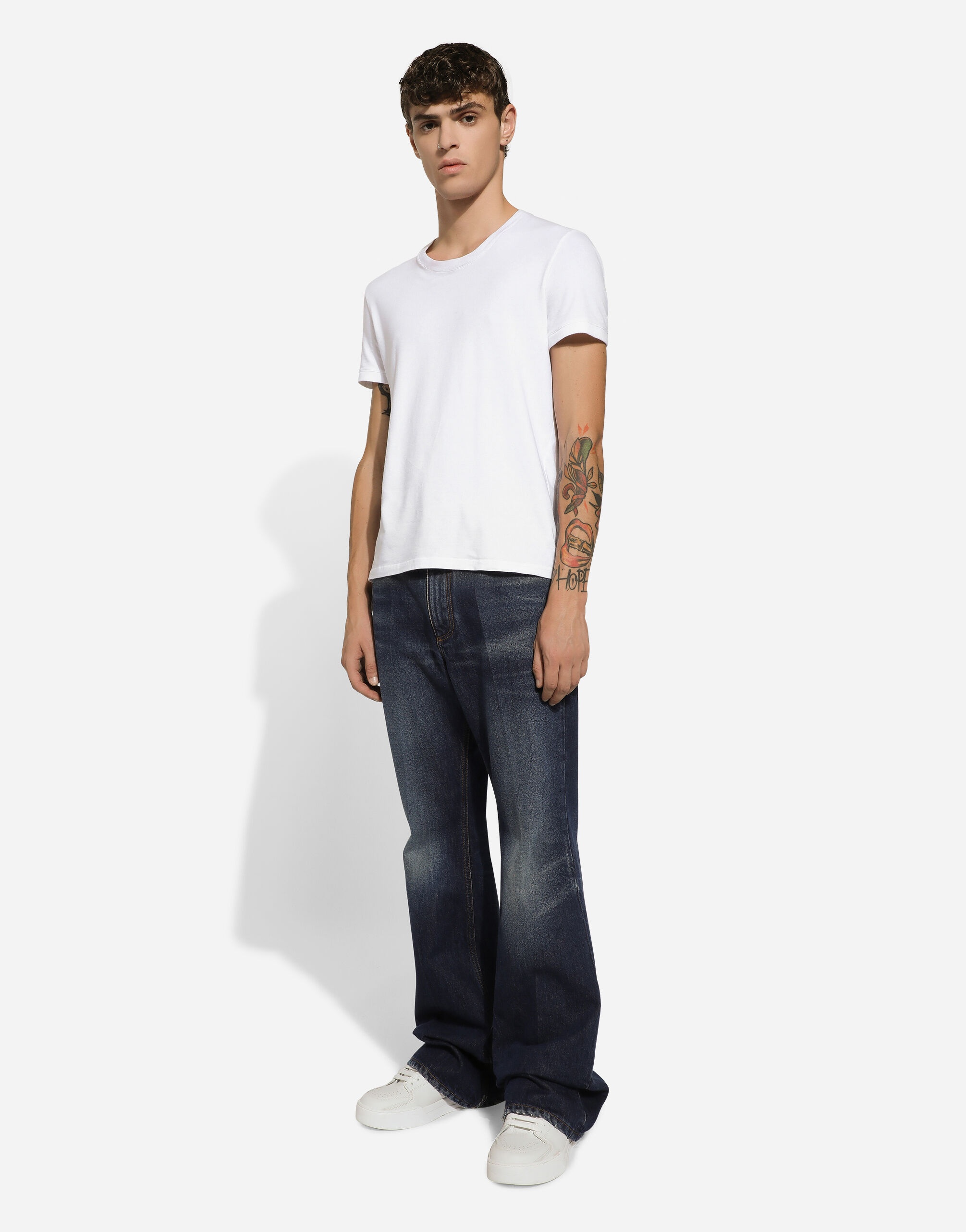 Dolce & Gabbana Flared blue denim jeans | REVERSIBLE
