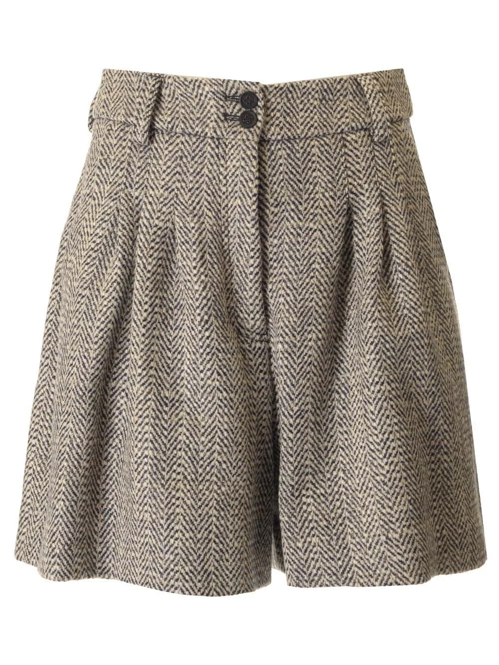 Golden Goose Women Wool And Linen Shorts - 1