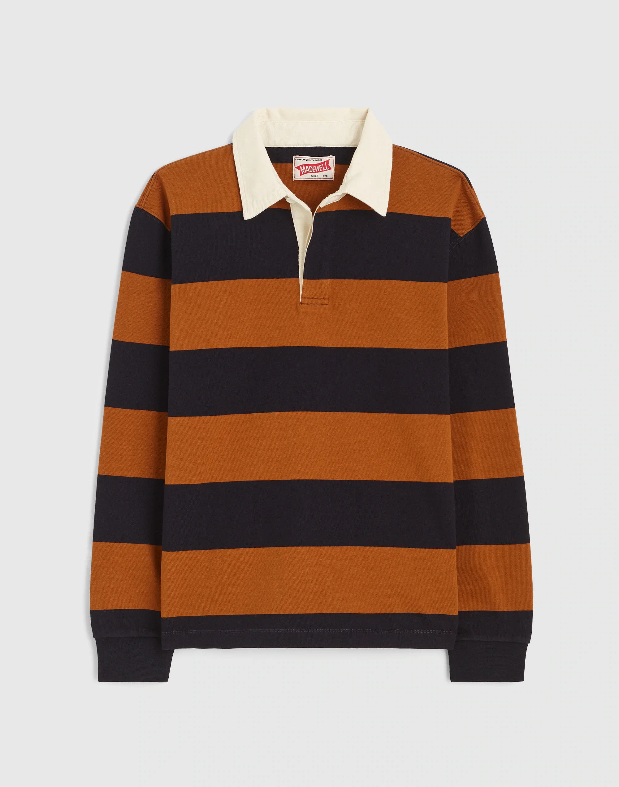 Long-Sleeve Boxy Polo Shirt - 1